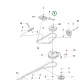 Husqvarna PTO csavar P 524X, P 535HX riderhez robbantott ábra
