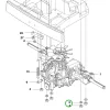 Husqvarna rögzítő csavar P 520D, R 112C, R 214C, R 316TX riderhez robbantott ábra