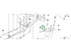 Husqvarna csavar PTO és pedál P 524, P 524X, P 525D riderhez robbantott ábra