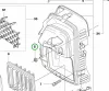 Husqvarna karimás anya M5 karburátor 555RXT, 555FXT fűkaszához robbantott ábra
