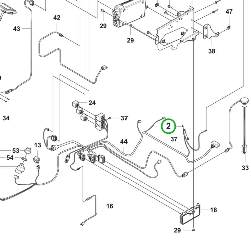 Husqvarna záróanya M5 P 524X, P 524, P 525DX riderhez robbantott ábra