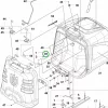 Husqvarna fűgyűjtő önzáró anya M5 RC 318T, RC 320Ts AWD riderhez robbantott ábra