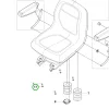 Husqvarna ülés alátét P 524X, P 535HX riderhez robbantott ábra