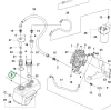 Husqvarna alátét P 524X, P 525DX riderhez robbantott ábra