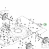 Husqvarna seeger gyűrű 8x0.8 LB 548S e, WB 53S e fűnyíróhoz robbantott ábra