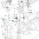Husqvarna E alakú gyűrű 6 mm hajtómű R 112C riderhez robbantott ábra