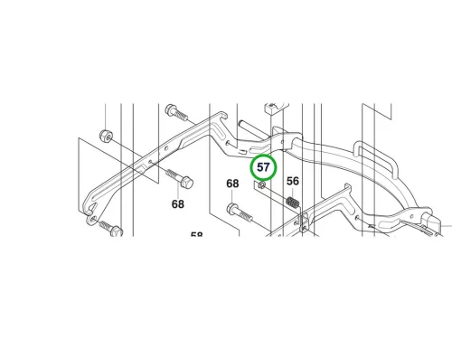 Husqvarna E gyűrű 8x1 tengelyhez R 214TC, R 214C, R 216 AWD riderhez robbantott ábra