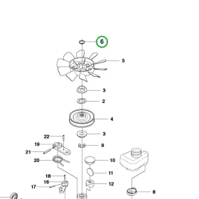 Husqvarna seegergyűrű 13x1 váltó R 214TC, R 216T AWD riderhez robbantott ábra