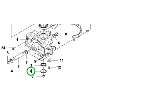 Husqvarna biztosítógyűrű 47x1,75 kormányhoz R 214TC, R 318X riderhez robbantott ábra