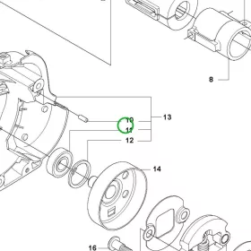 Husqvarna golyóscsapágy LB 48V, LC 48V, LC 353V fűnyíróhoz robbantott ábra