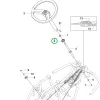 Husqvarna golyóscsapágy 6004 2RS1 kormánymű R 112C riderhez robbantott ábra