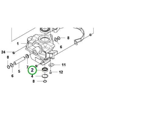 Husqvarna golyóscsapágy 6005 2RS1 kormányhoz R 214TC, R 318X riderhez robbantott ábra