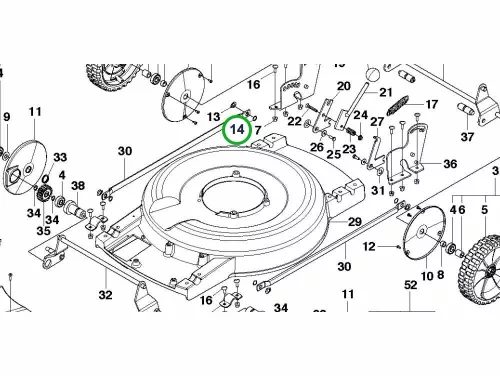 Husqvarna O gyűrű 12.1x1.6 nitril WB 53S e, LB 448iV fűnyíróhoz robbantott ábra