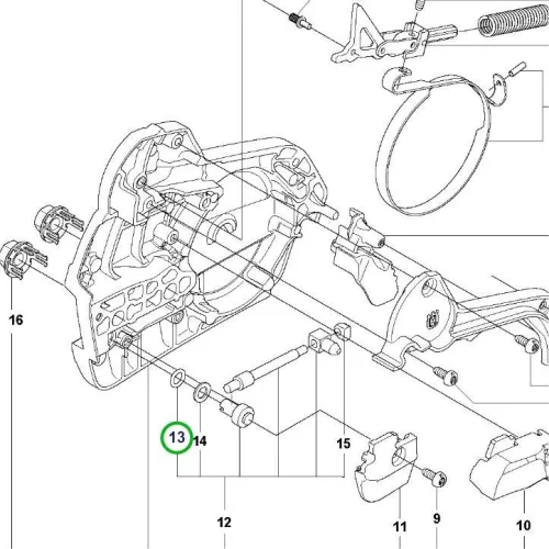Husqvarna O gyűrű 545 Mark II, 435 II, 440 II láncfűrészhez robbantott ábra