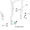 Husqvarna csavar 3/8 UNC TC 138, TS 142, ST 276EP fűnyírótraktorhoz robbantott ábra