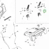 Husqvarna vázcsavar 1/4 UNC x 5/8 col ST 224, ST 227, ST 230 hómaróhoz robbantott ábra