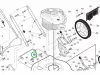 Husqvarna csavar tengelyhez LC 153, TC 138, TS 138 fűnyíróhoz robbantott ábra