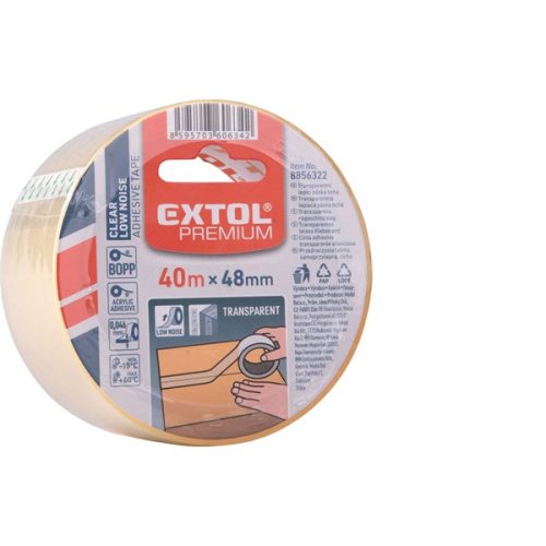 Csendes lefutású átlátszó ragasztószalag 48mm×40m