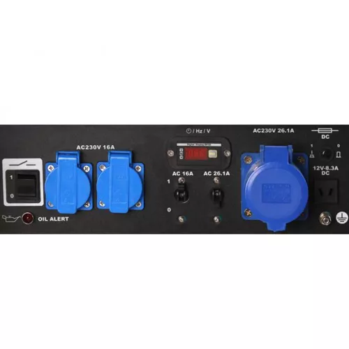 HERON benzinmotoros áramfejlesztő; 6,8 kVA; 230 V (EGI 68)