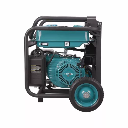 HERON benzinmotoros áramfejlesztő; 3 kVA; 230 V; elektromos indítással