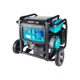   HERON benzinmotoros áramfejlesztő; 8 kVA; 230 V; elektromos indítással