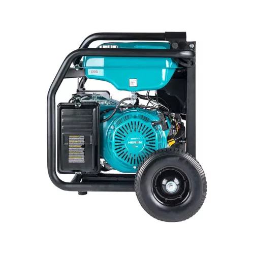 HERON benzinmotoros áramfejlesztő; 8 kVA; 400/230 V; elektromos indítással