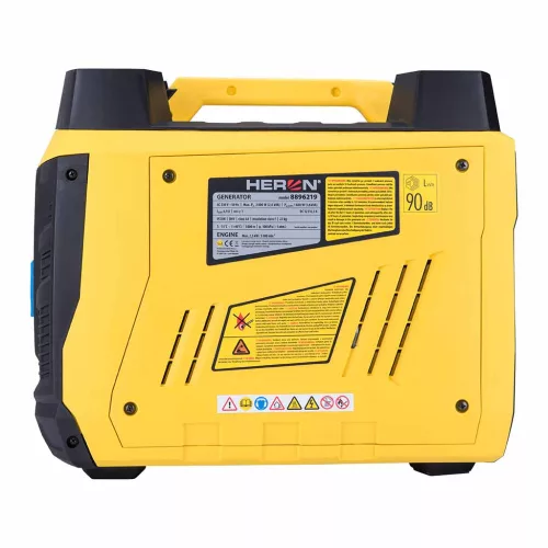 HERON benzinmotoros áramfejlesztő; 2 kVA; 230 V; digitális szabályzású