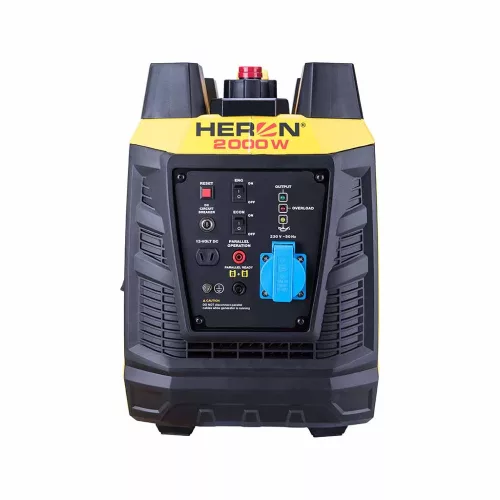 HERON benzinmotoros áramfejlesztő; 2 kVA; 230 V; digitális szabályzású