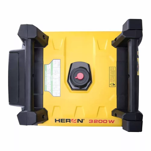 HERON benzinmotoros áramfejlesztő, táv- és önindítóval 3,0 kVA, 230V, 1 fázisú, inverteres