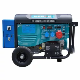   HERON 420 BLUE távindítással felszerelt áramfejlesztő; 6,8 kVA; 400 / 230 V