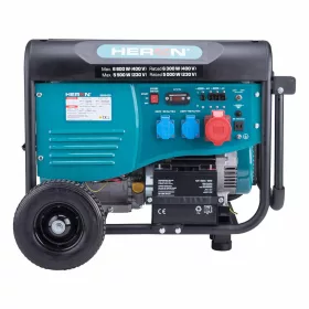   HERON benzinmotoros áramfejlesztő; 6 kVA; 400 / 230 V; elektromos indítással
