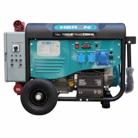   HERON 421 GREY vészhelyzeti áramfejlesztő; 6,8 kVA; 230 V; 3 fáziú hálózatba köthető