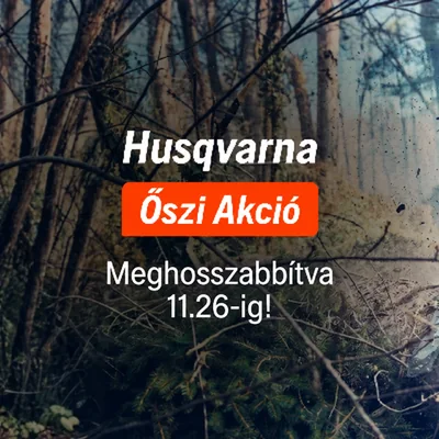 Meghosszabbították a Husqvarna őszi akciót: november 26-ig jár az ajándék