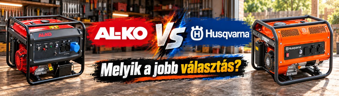 Husqvarna vagy AL-KO áramfejlesztő? Melyiket mire válaszd