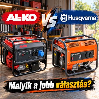 Husqvarna vagy AL-KO áramfejlesztő? Melyiket mire válaszd