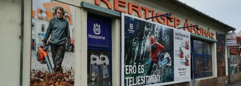 A gyöngyösi Mátra-Agro üzlet homlokzata a Mátrai úton